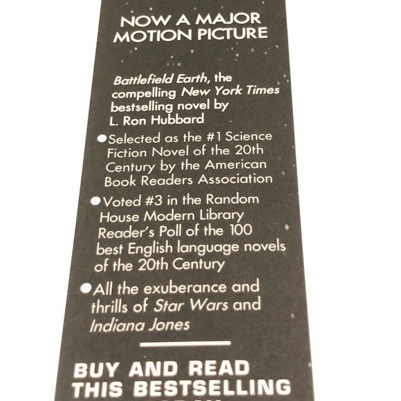 Battlefield Earth Vintage Promotional Bookmark - Picture 6 of 8